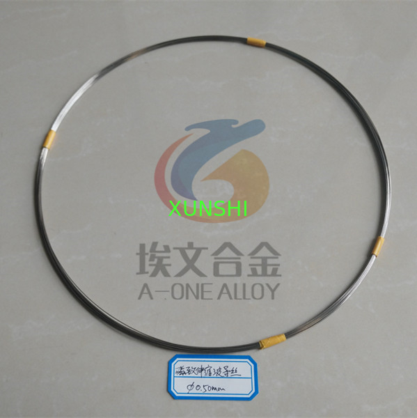 Magnetostrictive waveguide wire used for transducer